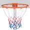 15 Inch Basketball Rim Goal Replacement with All Weather Net and Metal Pipes Perfect for Indoor or Outdoor
